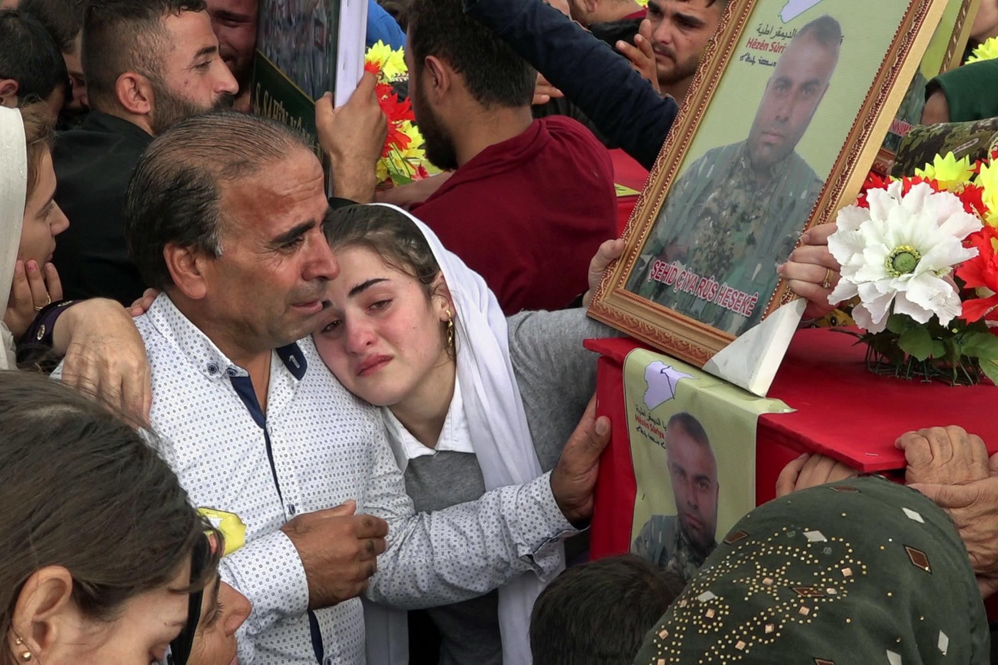 Entierro en Haseke kurdistan